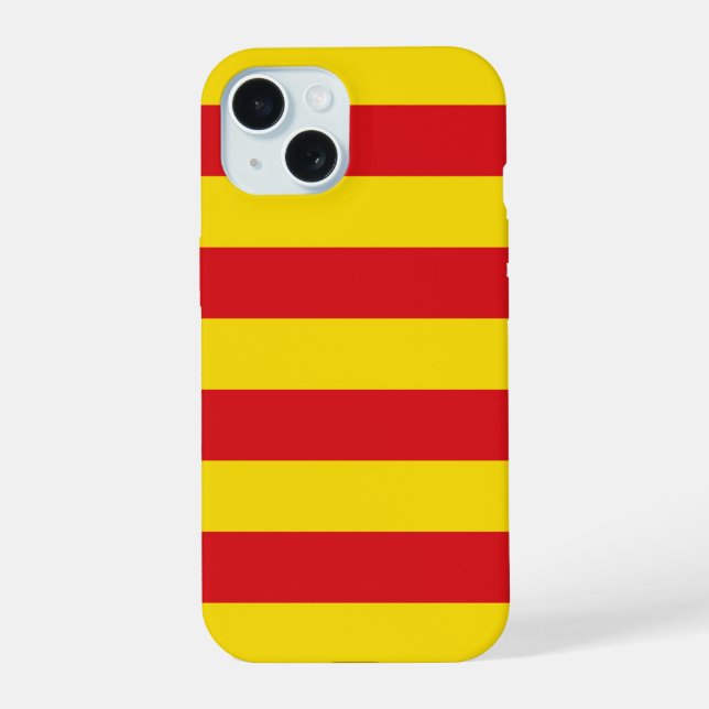iPhone 15 Espagne : La Senyera Catalonia Otterbox coque ipho (Verso)