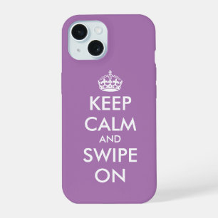 iPhone 15 Gardez votre calme et faites glisser sur coque iPh
