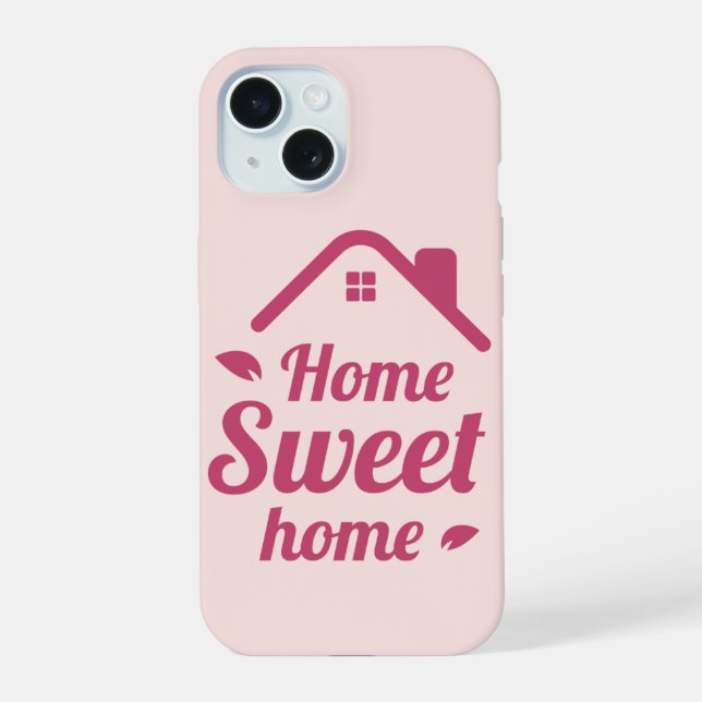 iPhone 15 Minimal Typography Minimal Coque de téléphone | ma (Verso)