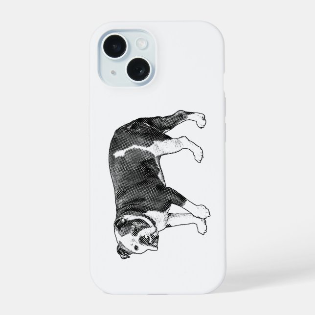 iPhone 15 Tech Guardian, Bulldog Point Point Coque (Verso)