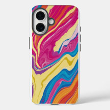 Conception de coque de téléphone en marbre Tie-Dye