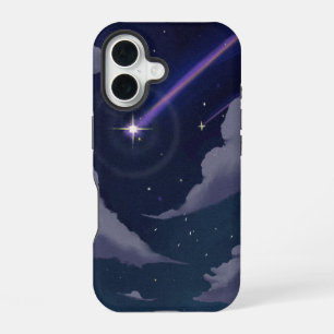 iPhone 16 Coque de téléphone ciel nocturne galaxie étoile fi