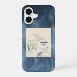 iPhone 16 coque de téléphone esthétique azur