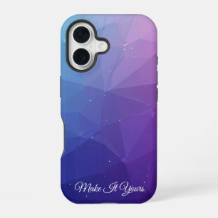 iPhone 16 Coque géométrique dégradé - Ajouter un nom
