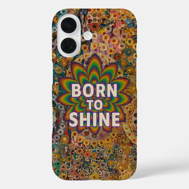 iPhone 16 Née pour briller – Coque d'iPhone inspirante (Verso)