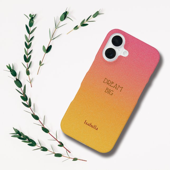 iPhone 16 Ombre Red Personnaliser le devis et le Coque iphon (Créateur téléchargé)