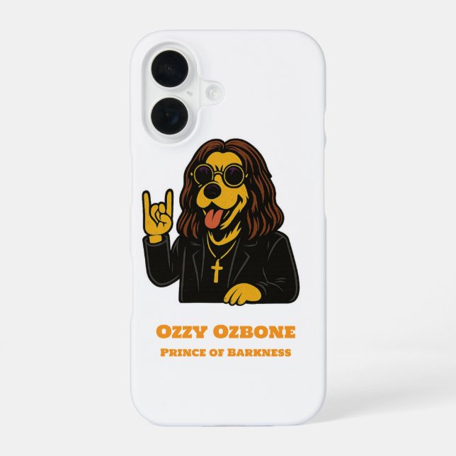 iPhone 16 Prince de l'aboiement Rock Funny Coque de téléphon (Verso)