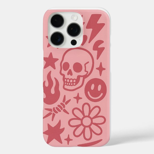 iPhone 16 Pro cool et coque mignon (Verso)