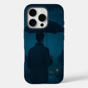 iPhone 16 Pro Coque de la ligne Skyline de la ville de nuit-coqu
