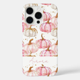 iPhone 16 Pro Coque de téléphone à motif de citrouille personnal