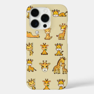 iPhone 16 Pro Coque de téléphone à motif de girafe mignon – Kawa