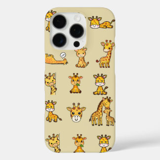 iPhone 16 Pro Coque de téléphone à motif de girafe mignon – Kawa