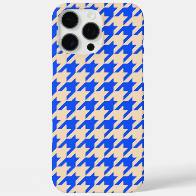 iPhone 16 Pro Max Chine Blue Houndstooth Samsung Galaxy S9 Coque (Verso)
