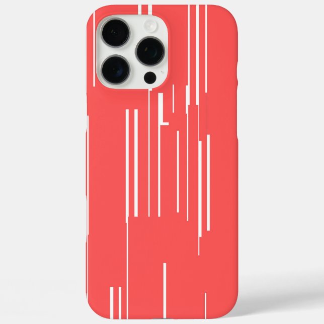 iPhone 16 Pro Max Coque rouge chic : Minimalisme vif (Verso)