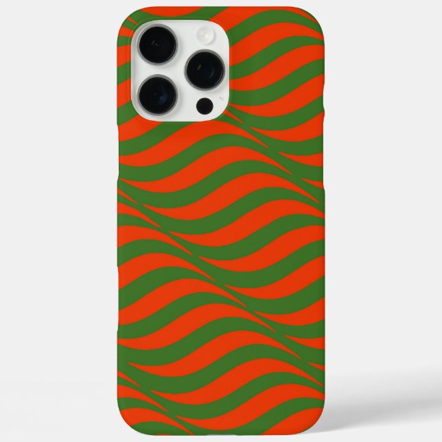 iPhone 16 Pro Max Vagues rouges et vertes Samsung Galaxy S9 Coque (Verso)