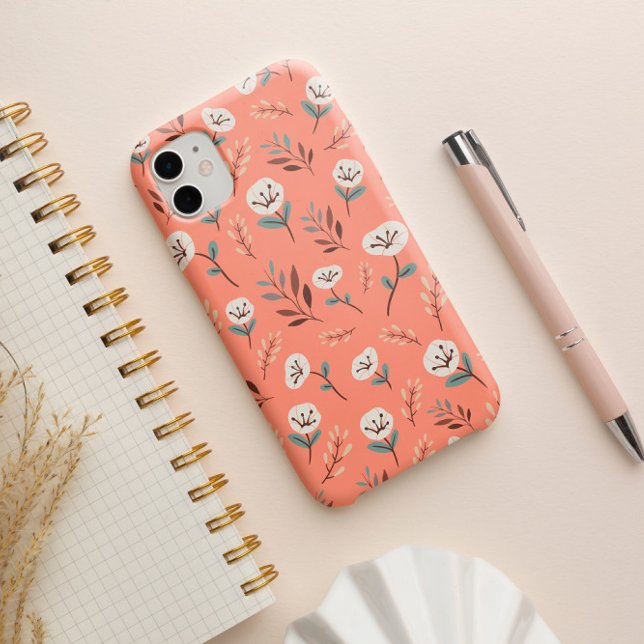 iPhone 16 Pro Papillons blancs sur Coque rouge gras (Créateur téléchargé)