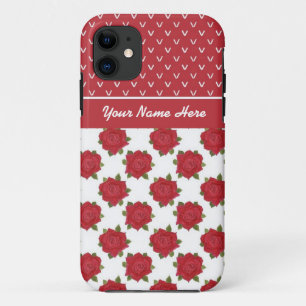 iPhone 5/5s Coque à personnaliser : Coeurs et Rose