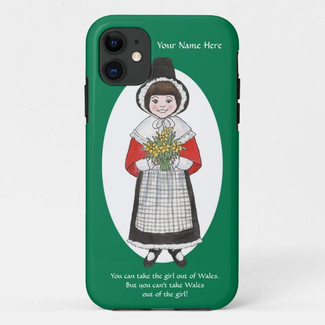 iPhone 5/5s Coque à personnaliser, galloise fille (Dos)