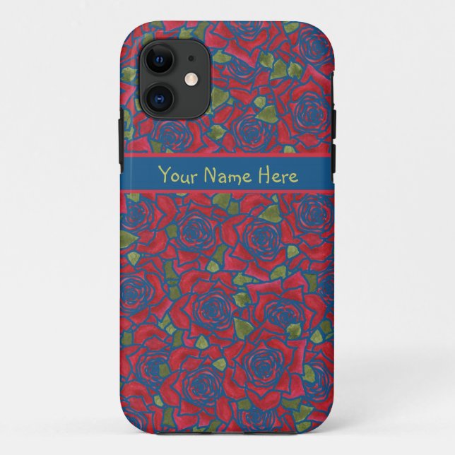 iPhone 5/5s Coque-Mate Coque : Red Roses, Personna (Dos)