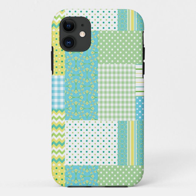 iPhone 5/5s Xtreme Coque Daffodil Faux-Patchwork (Dos)