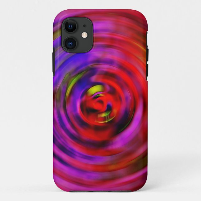 iPhone 5 à peine là Coque spirale rose-chaud (Dos)