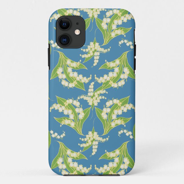iPhone 5 Coque-Mate coque Lys de la Vallée Bleue (Dos)