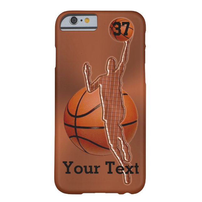 iPhone 6 Basketball Coque Jersey NUMÉRO et NOM (Dos)