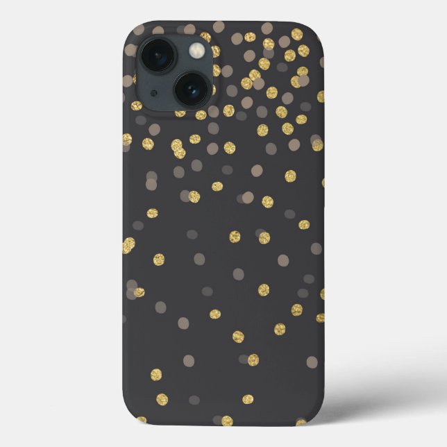 iPhone 6 Coque noir et or (Verso)