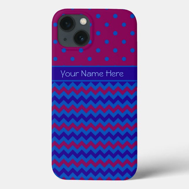 iPhone 6 coque Xtreme Coque : Purple Chevrons (Verso)