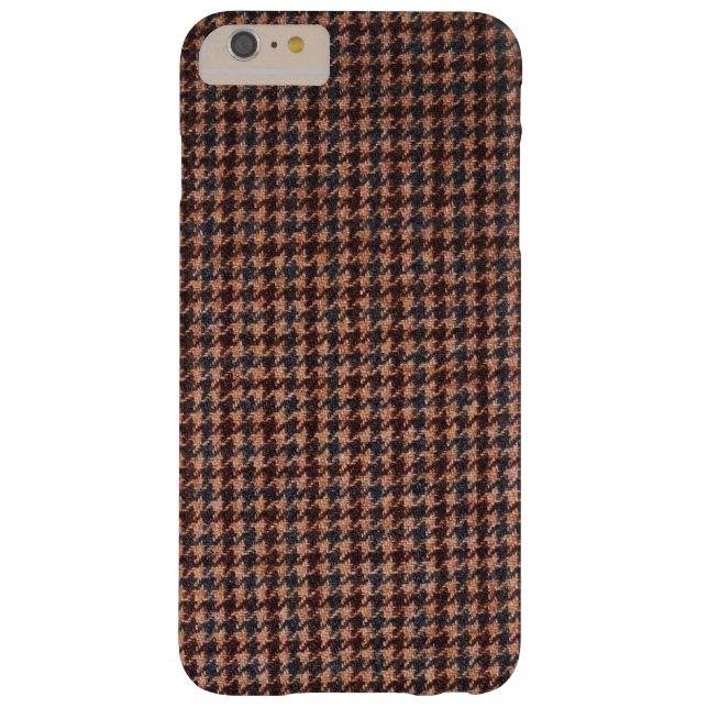 iPhone 6 Plus Barely There Coque : Tweed Fabric Brown (Dos)