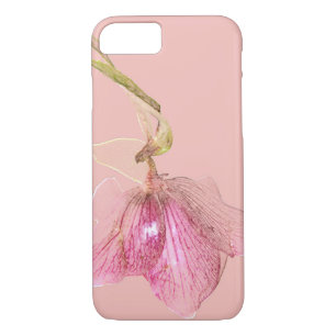 iPhone 7 Coque rose Fleur Design