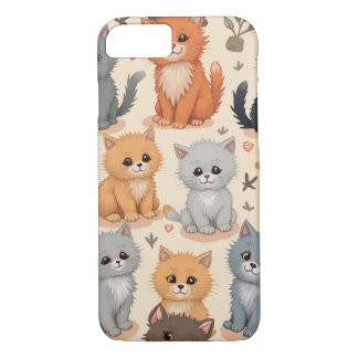 iPhone 8/7 Coque Cute kitten motif Téléphone Case