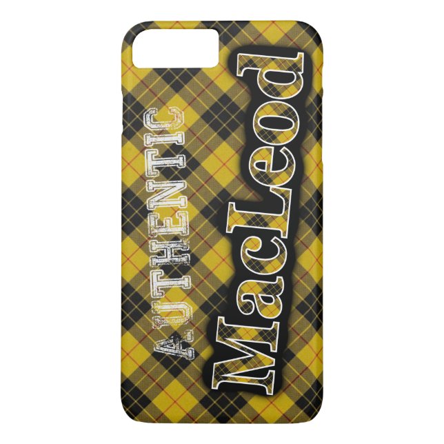 iPhone 8 Plus/7 Plus Authentique MacLeod Scottish Tartan Design Coque (Dos)