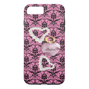 iPhone 8 Plus/7 Plus Parfum & perles rose Damask iPhone7Plus Coque dur