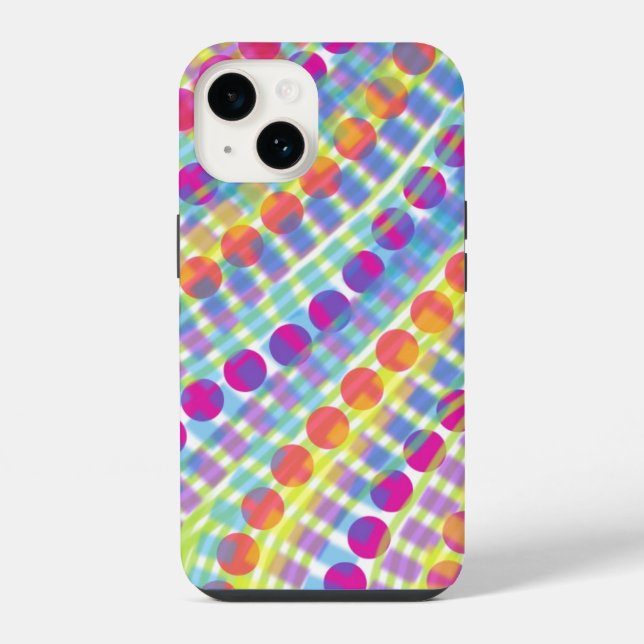 iPhone Bright Circles Coque pour l'iPhone 14 (Verso)