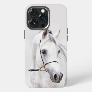 Etui iPhone 13 Pro collection de chevaux. arabe blanc incipio coque i