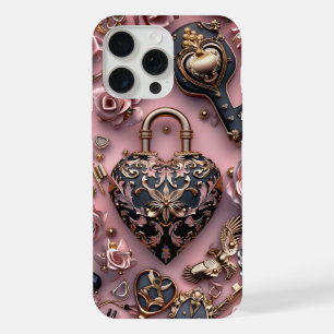 iPhone 15 Pro Max Conception de coque de téléphone Heart locker