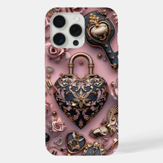 iPhone 15 Pro Max Conception de coque de téléphone Heart locker