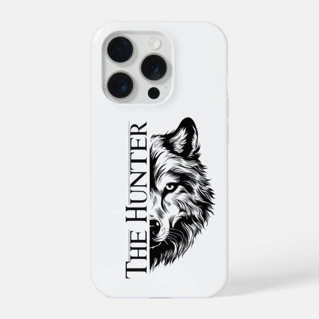 iPhone Conception de coque de téléphone The Hunter Wolf (Verso)