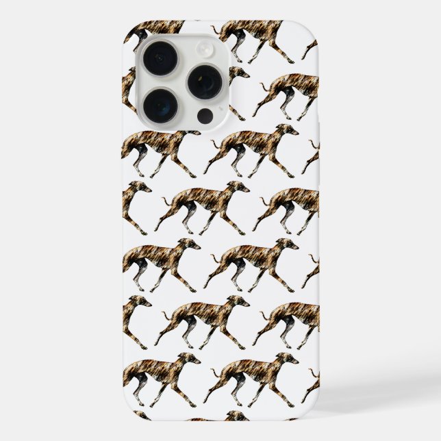 iPhone Coque avec motif Galgos (modèle adaptable) (Verso)