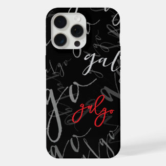 iPhone 15 Pro Max Coque avec motif Galgos (modèle adaptable)