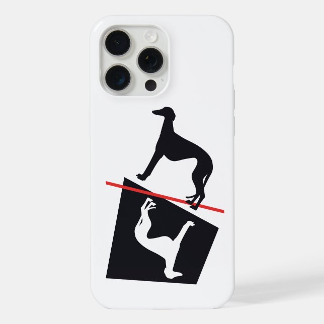 iPhone Coque avec motif Galgos (modèle adaptable) (Verso)