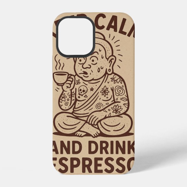 iPhone Coque d'appel caféiné (Verso)