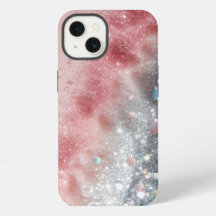 Coque de Parties scintillant rose vif avec étincel