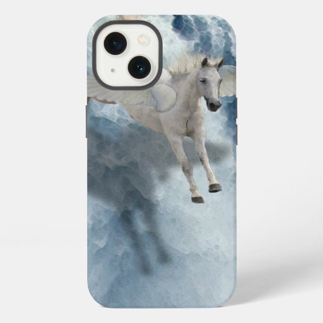 iPhone Coque de périphérique d'Imaginaire d'art Pegasus e (Verso)