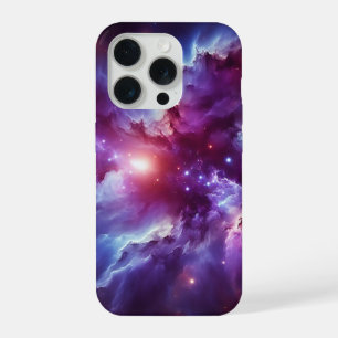 iPhone 15 Pro Coque de téléphone à motif complet de galaxie nébu