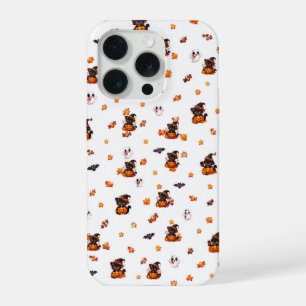 iPhone 15 Pro Coque de téléphone Citrouille Fantôme Sorcière Hal