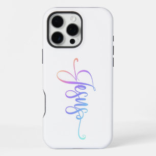 iPhone 16 Pro Max Coque de téléphone Colorée et Élégante de Foi pour