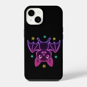 Pour iPhone 14 Coque de téléphone Halloween Chauve-Souris Néon Mi