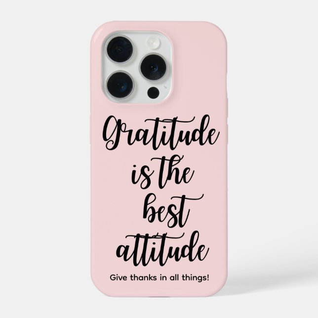 iPhone Coque de téléphone rose féministe gratitude pour i (Verso)